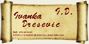 Ivanka Drešević vizit kartica